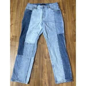 Women's Flying Monkey Patchwork Straight Leg Mom Jeans Size 29